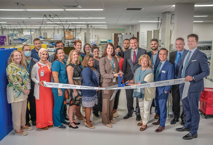 FCS NGS lab ribbon cutting