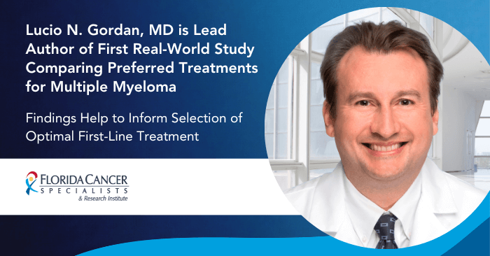 Dr Gordan First Real-World Study Multiple Myeloma